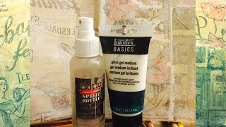 Gel Image Transfer w/ Scrapbook Paper - tutorial
