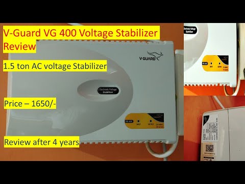 V Guard VG400 Voltage Stabilizer Review | 1.5 ton AC Stabilizer | Review after 4 yrs Use