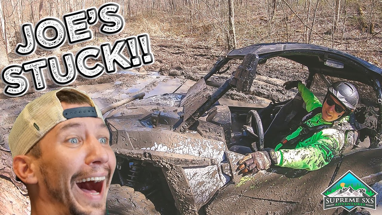 Polaris Rzr Stuck in the MUD while Trail Riding in Ohio!