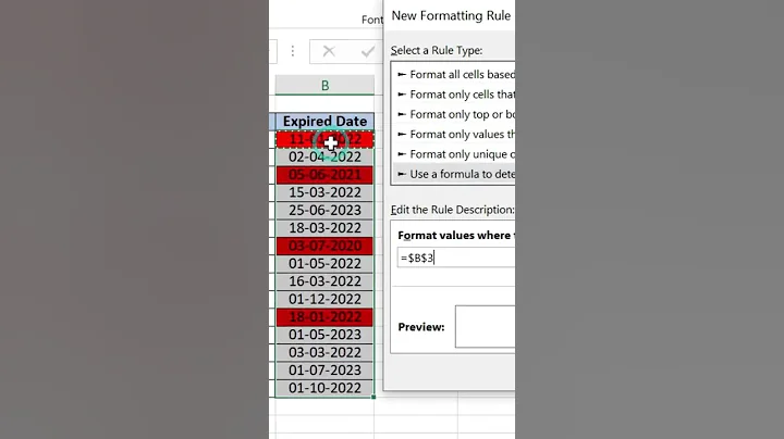 How to highlight expired and near expired date #shorts