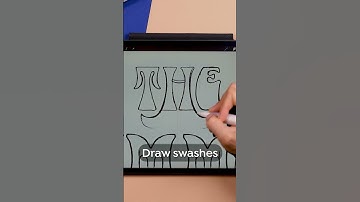 Create 70s Retro Lettering Style - PROCREATE Step-by-Step Tutorial #procreateart #procreatetutorial