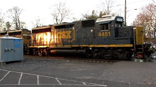 Southern Secondary freight trains through Hazlet, NJ