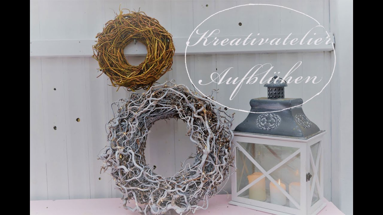 DIY: NATURKRÄNZE selber machen mit STROHRÖMER - WEIDE, BIRKENREISIG & KORKENZIEHERHASEL