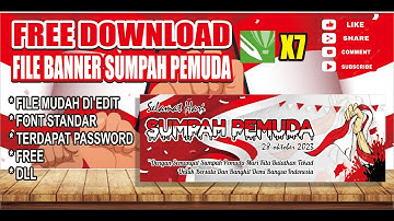 CARA MUDAH MEMBUAT DESAIN BANNER SUMPAH PEMUDA FREE FORMAT CORELDRAW