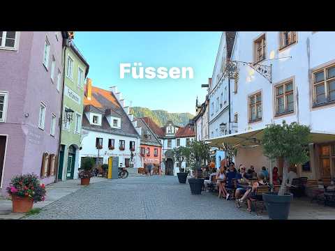 [4K] 🇩🇪 Füssen, Germany: A Picturesque Bavarian Town and Its Fairy-Tale Castle🏰🍖🍺 (2025)