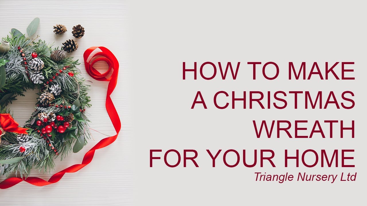DIY How to Make a Christmas Wreath - YouTube