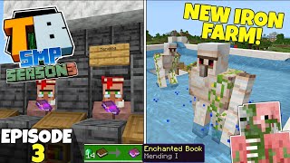 Truly Bedrock S3 Episode 3! NEW IRON FARM & Villager Trading! Minecraft Bedrock Survival Let's Play