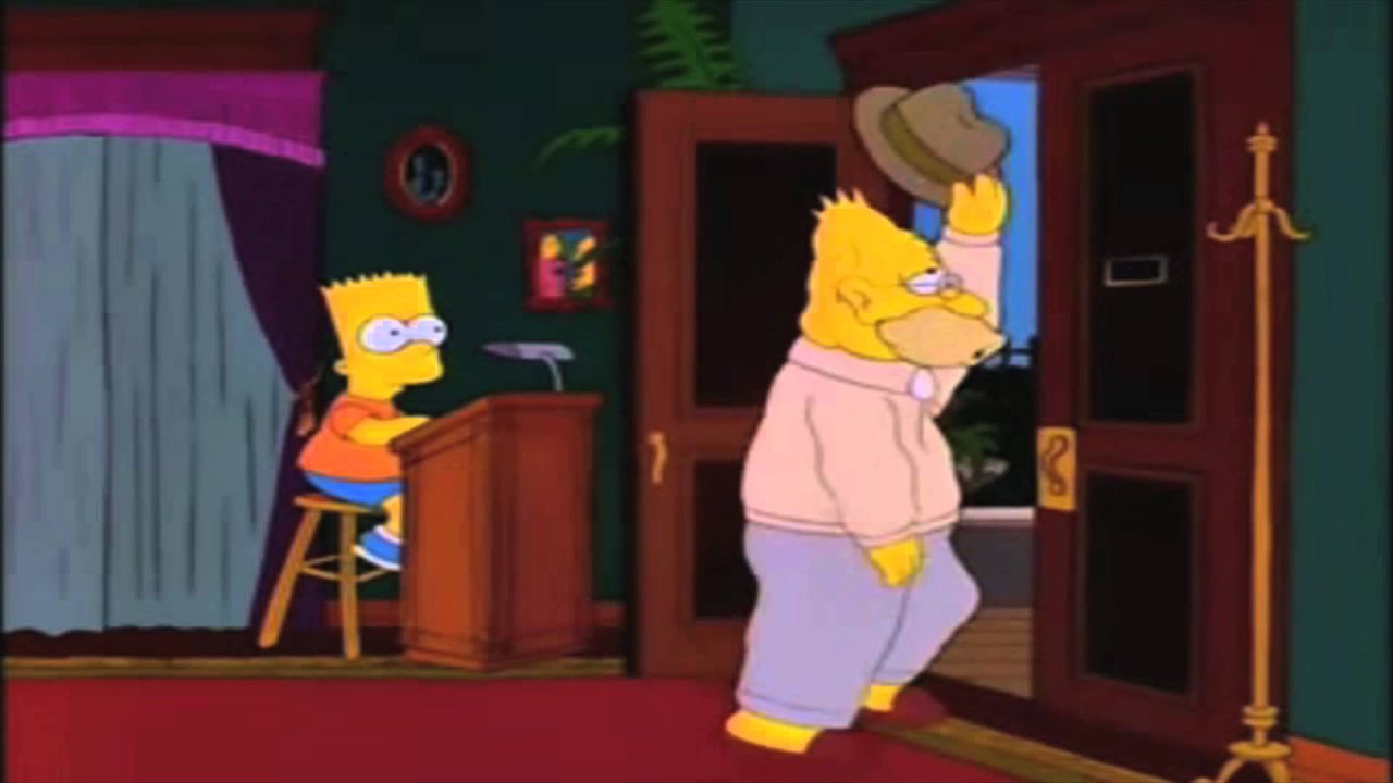 Abuelo simpson casa de burlesque