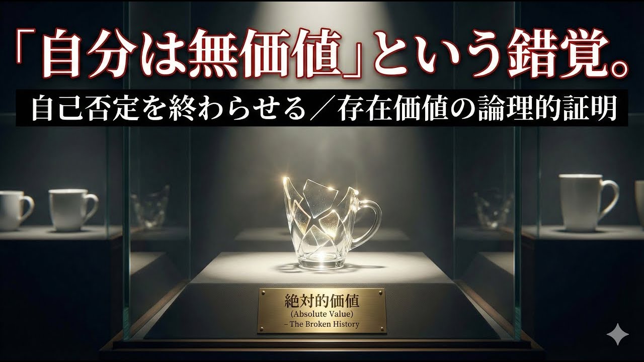 【欠乏学】「自分は無価値」という錯覚。自己否定を終わらせる、存在価値の論理的証明