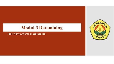 Modul 3 Datamining