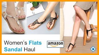 Trendy Flat Sandals Collection for Women🔥Stylish Flat Slippers🔥Amazon Footwear Haul | Women Flats