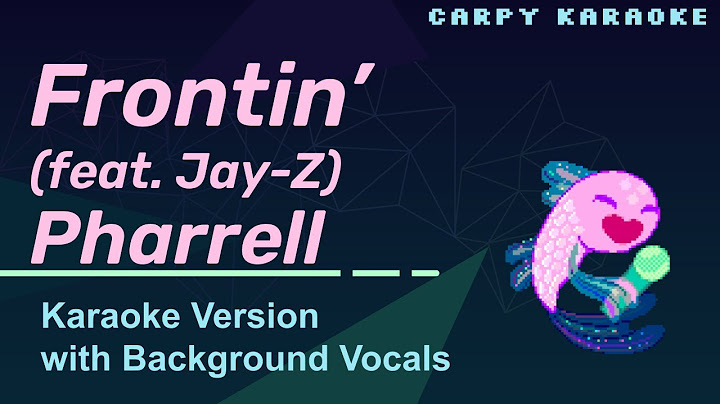 Frontin' Karaoke version - Karaoke performance video thumbnail