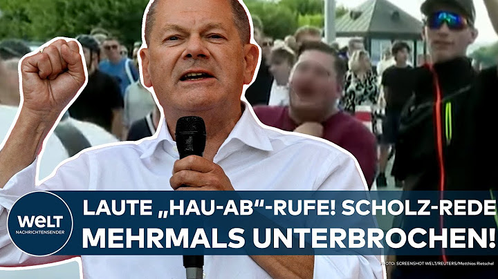 SCHOLZ: Loud “Get out” calls in Dresden! Chancellor’s speech in Saxony interrupted several times
