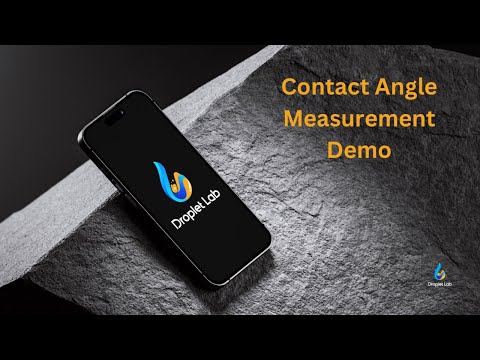 Updated Contact Angle (Sessile) Measurement Demo