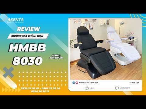 Video Review Ghế phun xăm chỉnh điện 3 động cơ HMBB-8030 2... - youtube
