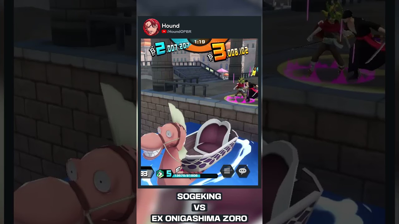 Sogeking vs EX Onigashima Zoro | One Piece Bounty Rush