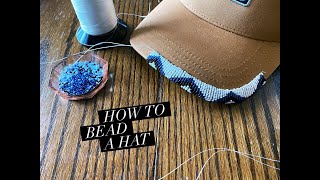 How to Bead a Hat Brim