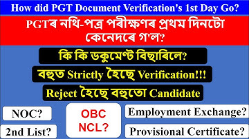 What Happened in the First Day of PGT Document Verification