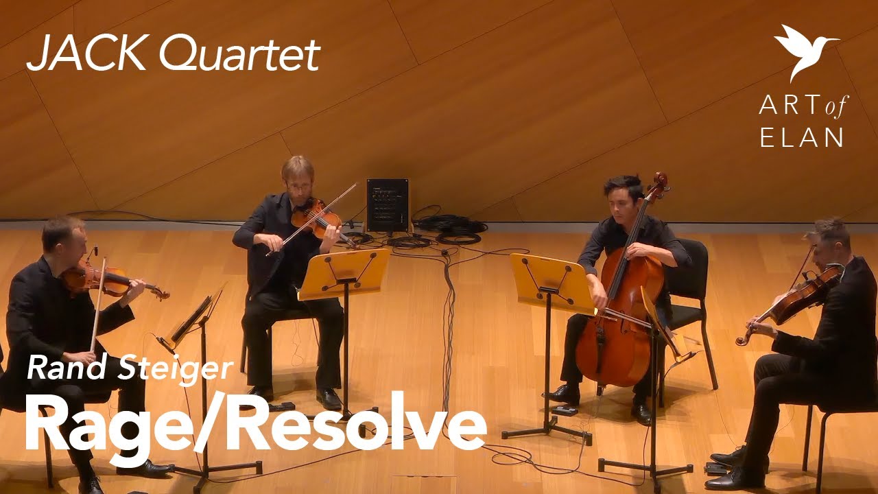 Rand Steiger - Rage/Resolve - Performed by JACK Quartet at the Conrad Prebys Concert Hall