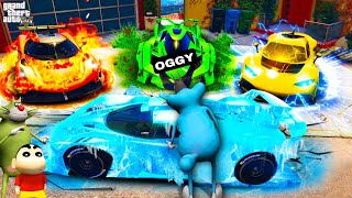 Oggy Collecting Secret Elemental Cars in GTA 5! screenshot 1