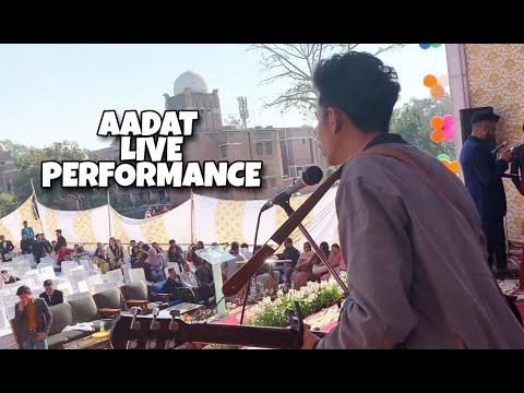 Aadat  ||  live performance  ||  school farewell  ||  Syed Wafa Akbar