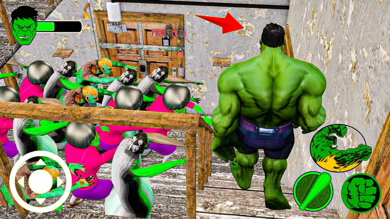 Playing as SpiderMan x Granny x Grandpa x Labubu call Tung Tung Sahur x Baby Spider in Granny House