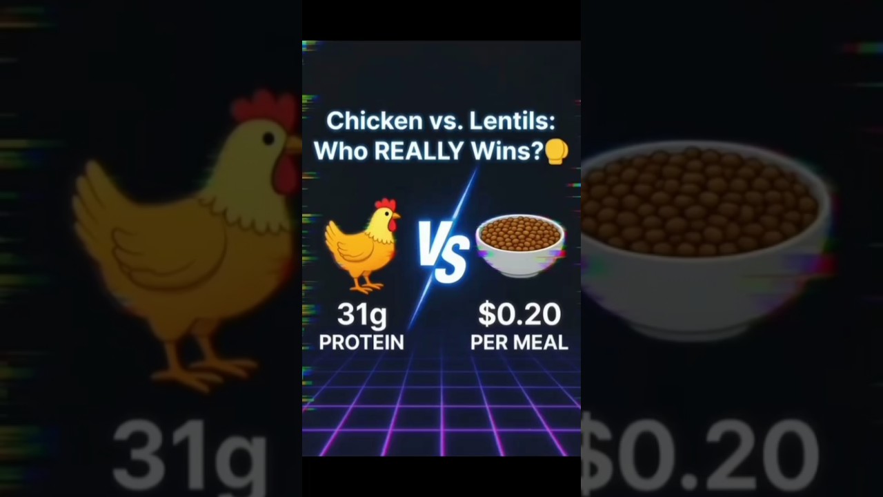 Protein powerhouse: Lentil vs. Chicken