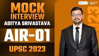 Aditya Srivastava, Rank 1 IAS - UPSC 2023 | UPSC 2023 Mock Interview | IAS Interview by Let's Crack UPSC CSE 59,509 views 13 days ago 27 minutes