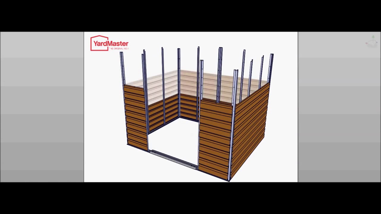 YardMaster Woodgrain Shiplap WGL Metal Shed - How to