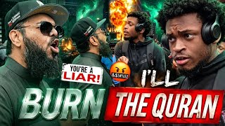 I'll Knock You Down!😤✝️🔥Sheikh Uthman Confronts Christian Boy During Intense Exchange! (HEATED!)