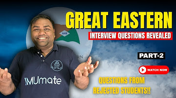 Great Eastern Interview Questions Raveled  PART - 2 Questions From Rejected Students|DNS Sponsorship