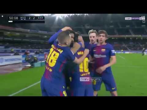 ملخص مباراة برشلونة وريال سوسيداد 4 2 ريمونتادا خرافية الدورى الاسبانى 2018