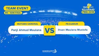 Divisi 1 | MS |  Panji Ahmad Maulana (Mutiara Cardinal) VS Ihsan Maulana Mustofa (PB Djarum)