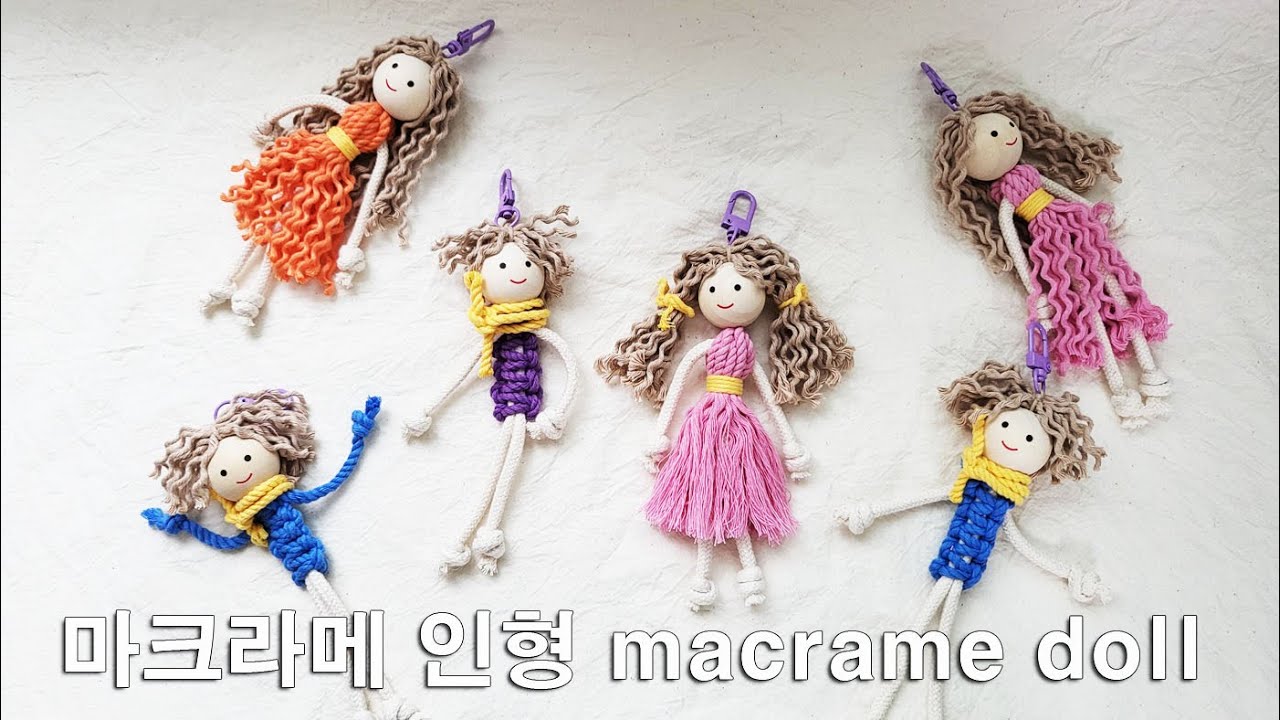 마크라메 인형 만들기 macrame doll diy