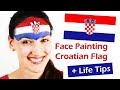 Face Painting Croatian Flag While I Give Life Tips Inspirational Face Painting]