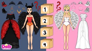 PAPER DOLLS DRESS UP SURPRISE BOXES GOOD & BAD STYLE DIY & PAPER CRAFTS