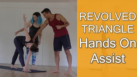 Revolved Triangle Hands On Assist