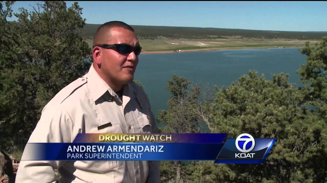 Bluewater Lake at an all-time low