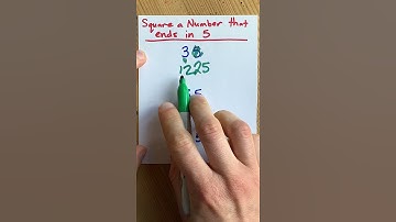 Fast Math Trick: Square Any Number that Ends in 5 #Shorts