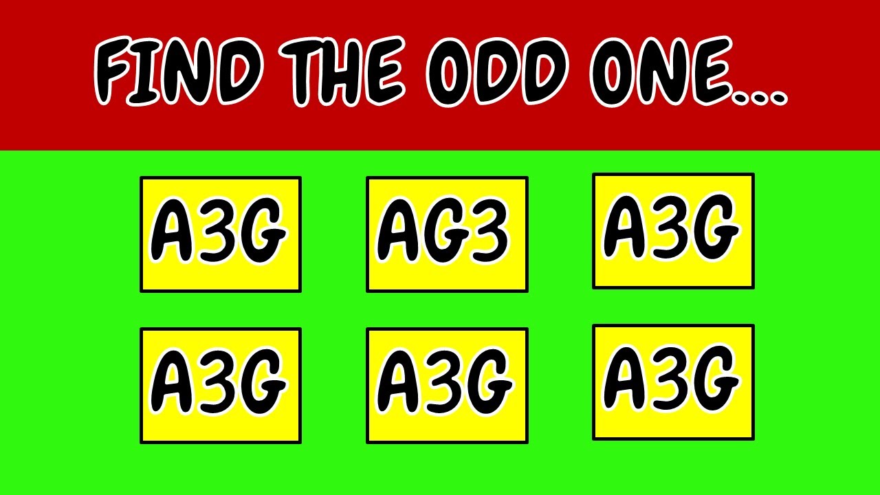 🔥 Spot the Odd One Out in Seconds! Can You Beat the Challenge? 🧠🔍# ...