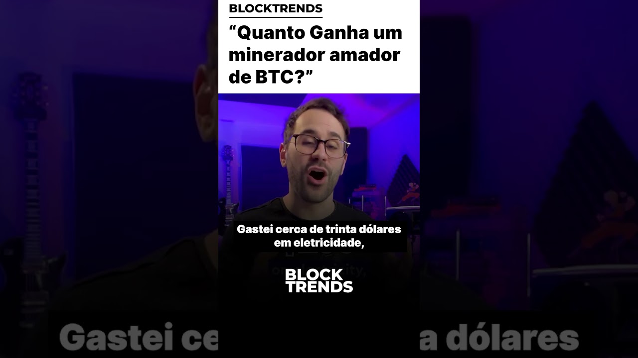 🚨Quanto ganha um minerador amador de BTC? - YouTube