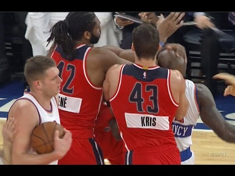 Quincy Acy ejected for flagrant foul on John Wall (punch?) on Christmas: Wizards at Knicks