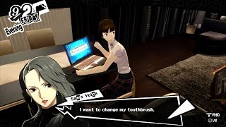 Persona 5  Makoto Steals Data From Sae Laptop Scene Hq