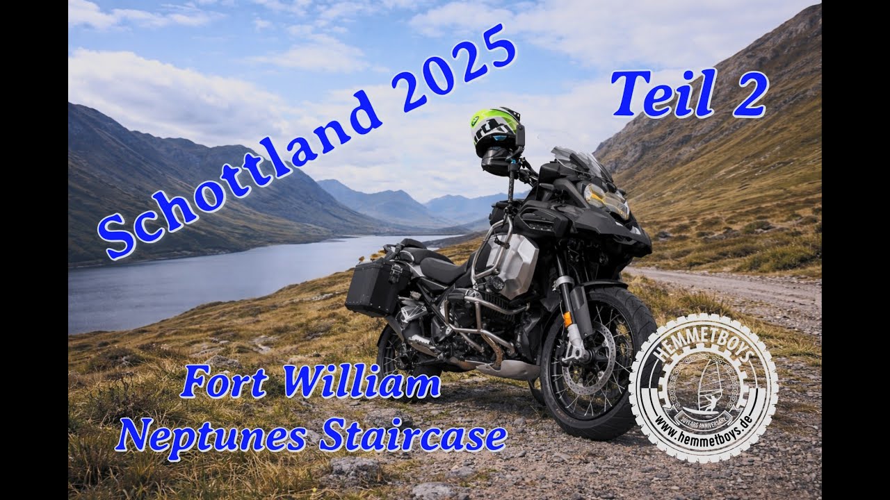 Schottland-Halligalli 2025 | Teil 2 | Motorradreise mit 8 Freunden | 4k | Riesenschleuse