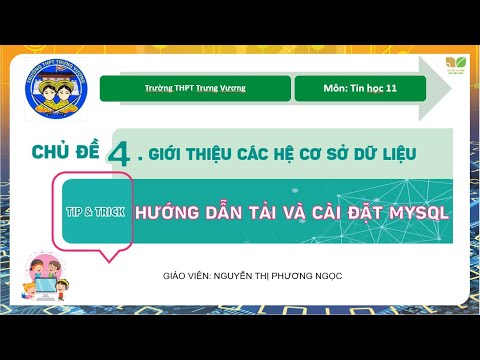 Cách tải và cài đặt mySQL - YouTube