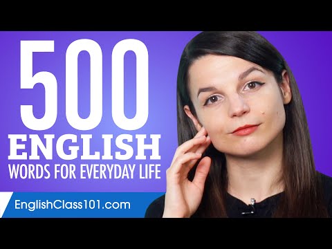 500 English Words for Everyday Life - Basic Vocabulary #25