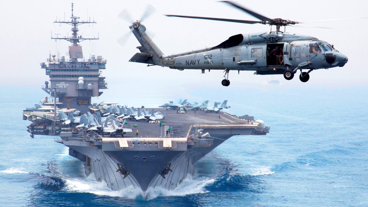 Aircraft Carrier • Flight Operations at Sea, Takeoff and Landing • US Navy Ship • Part 3
