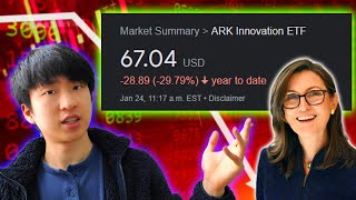ARKK CRASHES AGAIN - Buy the Dip? or is Cathie Wood Wrong? | A Look at ARKK's Top 10 Holdings