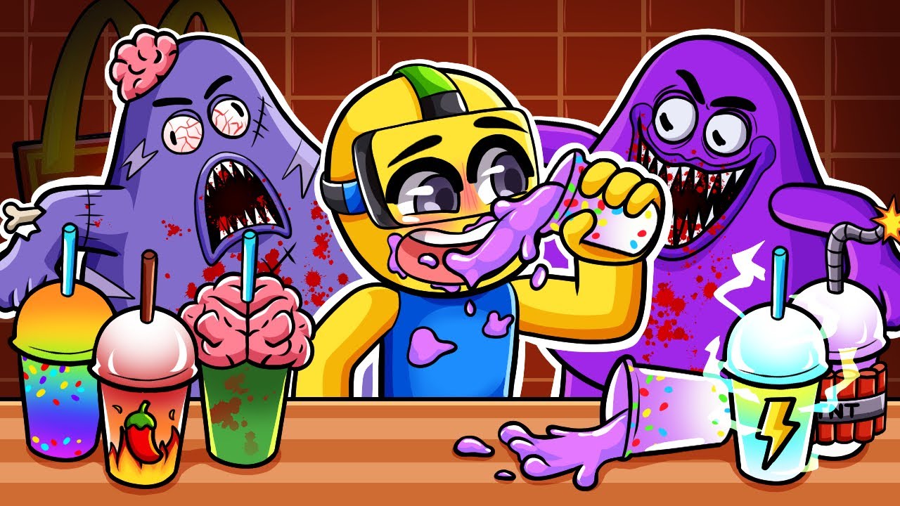 PRUEBO TODAS LAS NUEVAS BEBIDAS DE GRIMACE SHAKE en Roblox