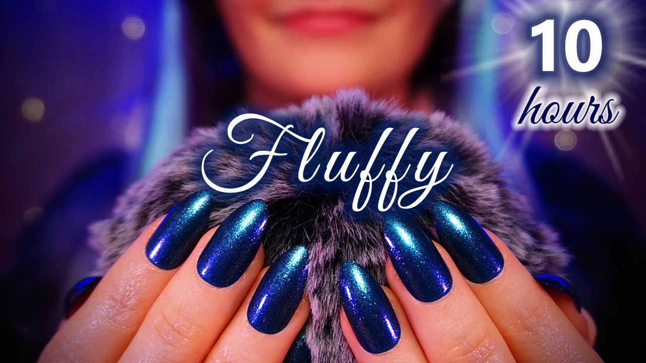 ASMR 💙 Fluffy Mic Scratching 10 HOURS 🌙 (No Talking) 💕 Headache Relief, Scalp Massage, Relaxation 💜